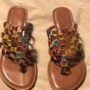 Kelly and Katie Multi-color Chloe Sandal SZ 6